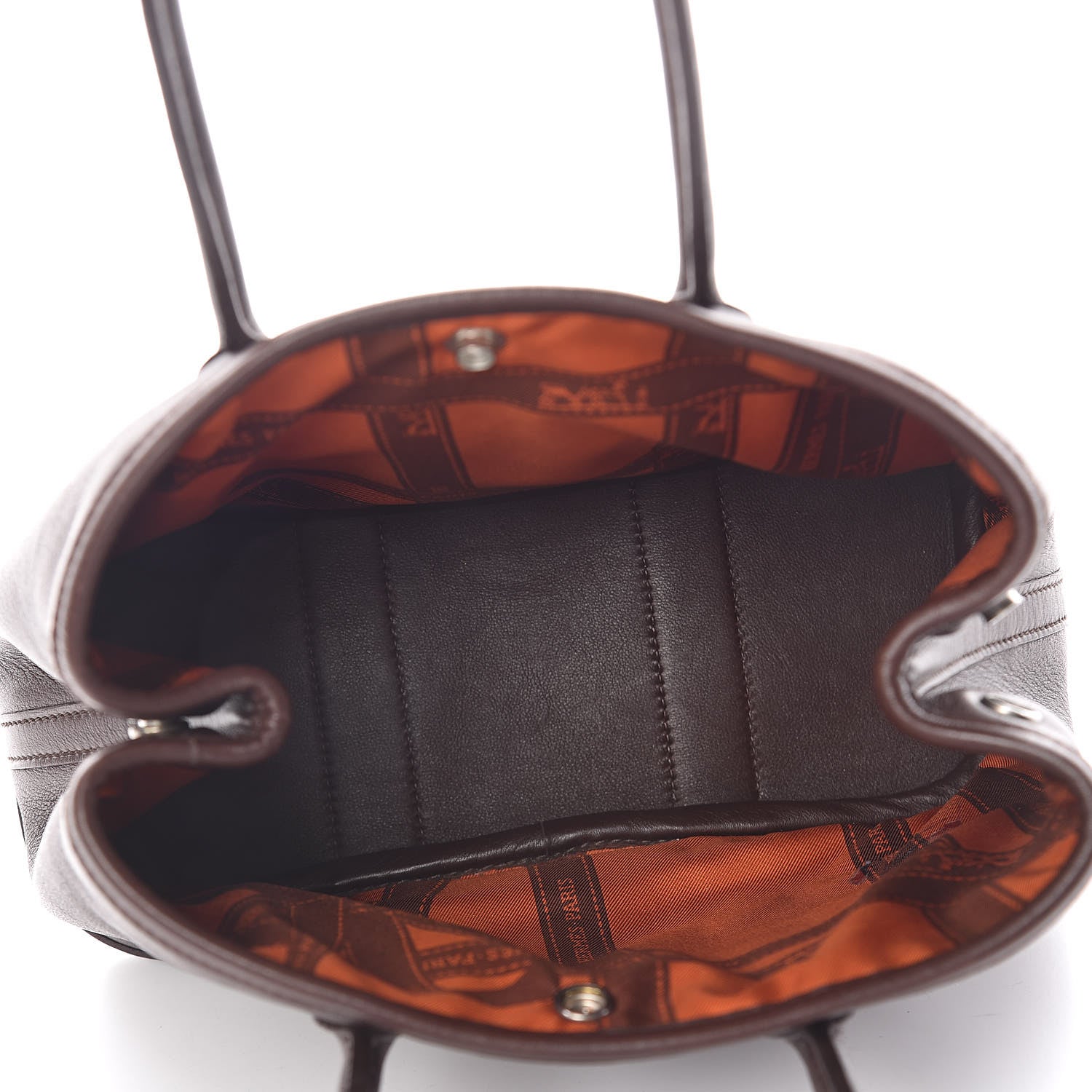 Hermes Swift Bolduc Twilly Garden Party TTPM Chocolate 5 of 11