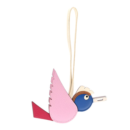 Hermes Epsom Swift Chevre Mysore Birdy Bag Charm Mauve Sylvestre Framboise Bleu Gold Nata Craie 1 of 5