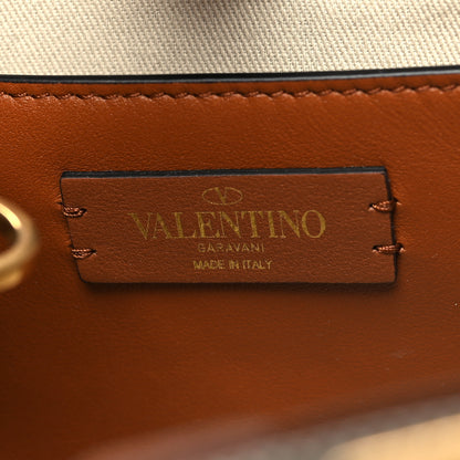 Valentino Garavani Canvas Calfskin Small Vlogo Signature Handbag Beige Selleria 6 of 10