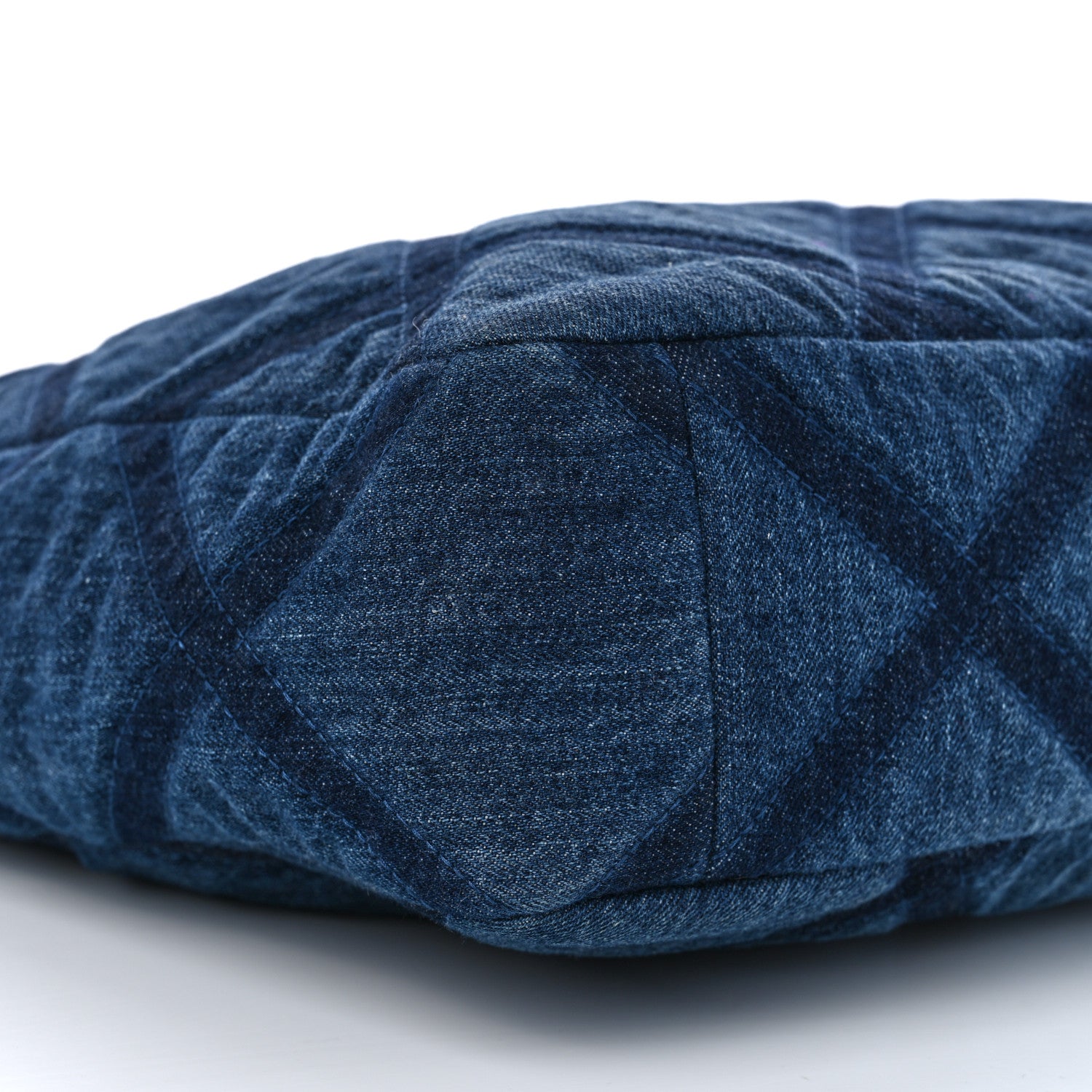 Chanel Denim Quilted Chanel 19 North South Shopping Bag Blue 9 of 11