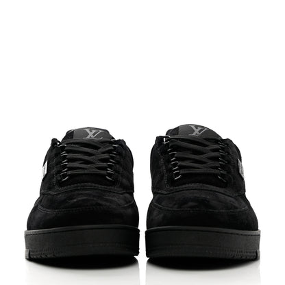 Louis Vuitton Suede Mens LV Trainer Sneakers 9.5 Black 2 of 9