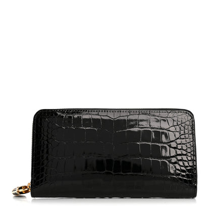Louis Vuitton Alligator Zippy Wallet Black 1 of 7