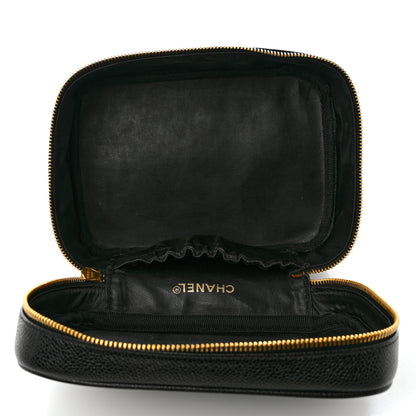 Chanel Caviar Vanity Cosmetic Case Black 8 of 8