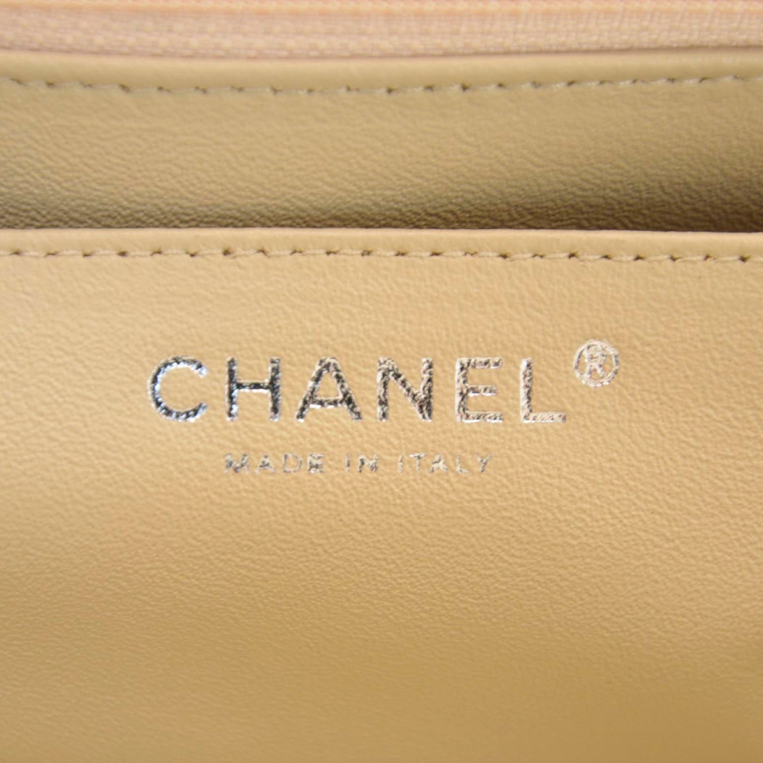 Chanel Caviar Jumbo Single Flap Beige Clair 10 of 12
