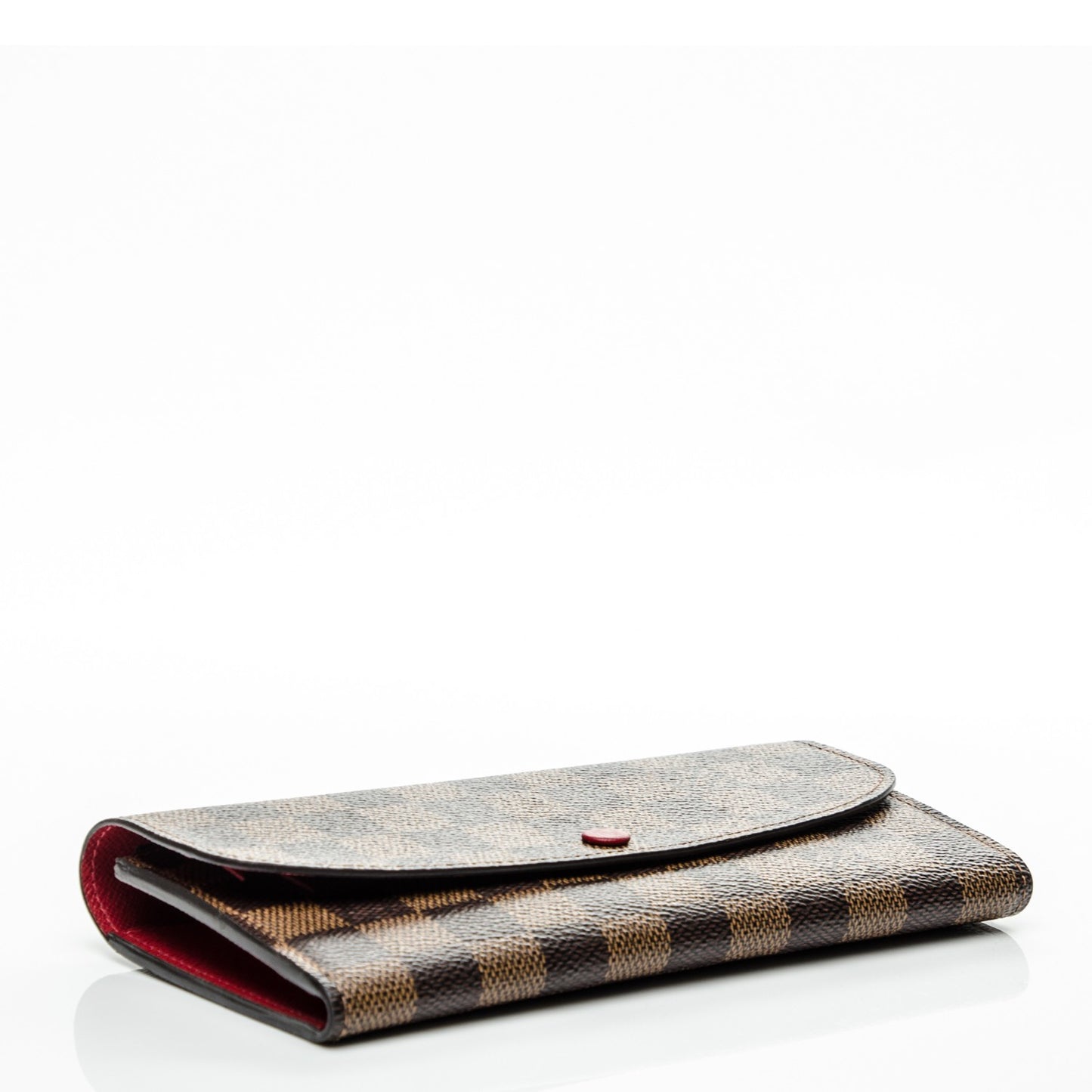 Damier Ebene Emilie Wallet Red