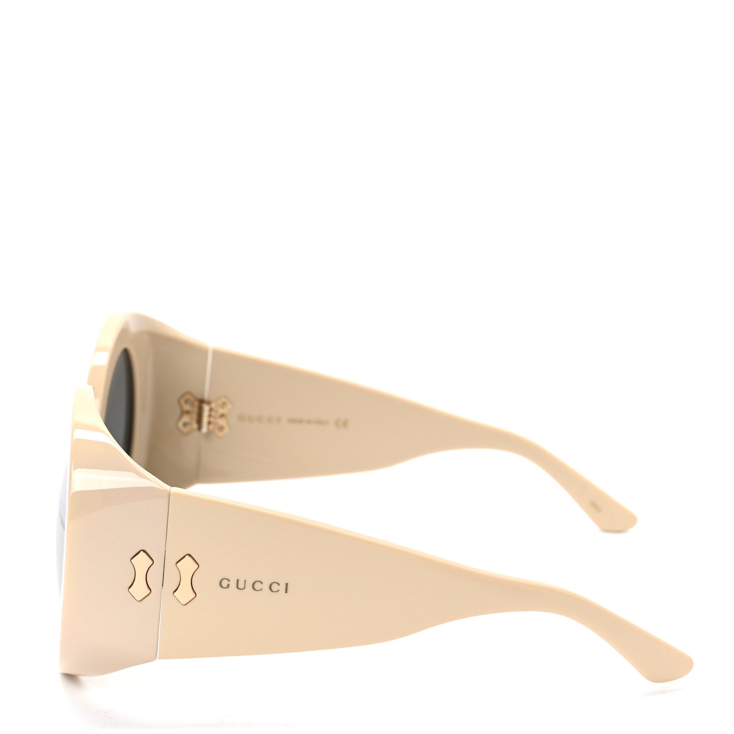 Acetate Round Sunglasses GG0779S Ivory