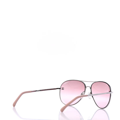 Chanel CC Aviator Sunglasses 4189-T-Q Pink 4 of 8