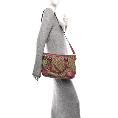 Gucci Monogram Medium Sukey Top Handle Peonia Flower 2 of 10