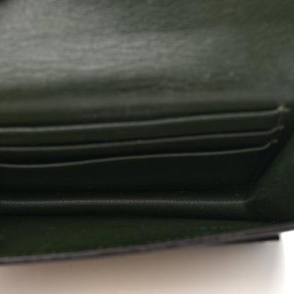 Celine Smooth Calfskin Pocket Card Holder Green 6 of 8