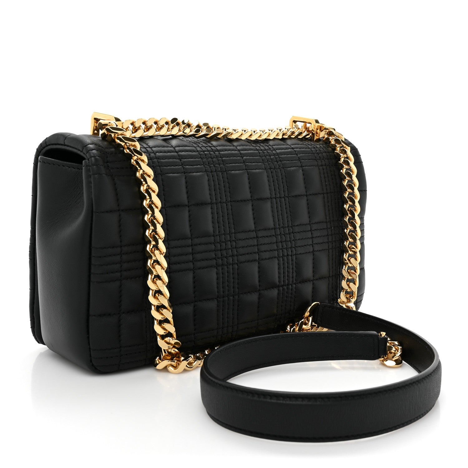 Burberry Lambskin Quilted Small Lola Bag Black 3 of 9