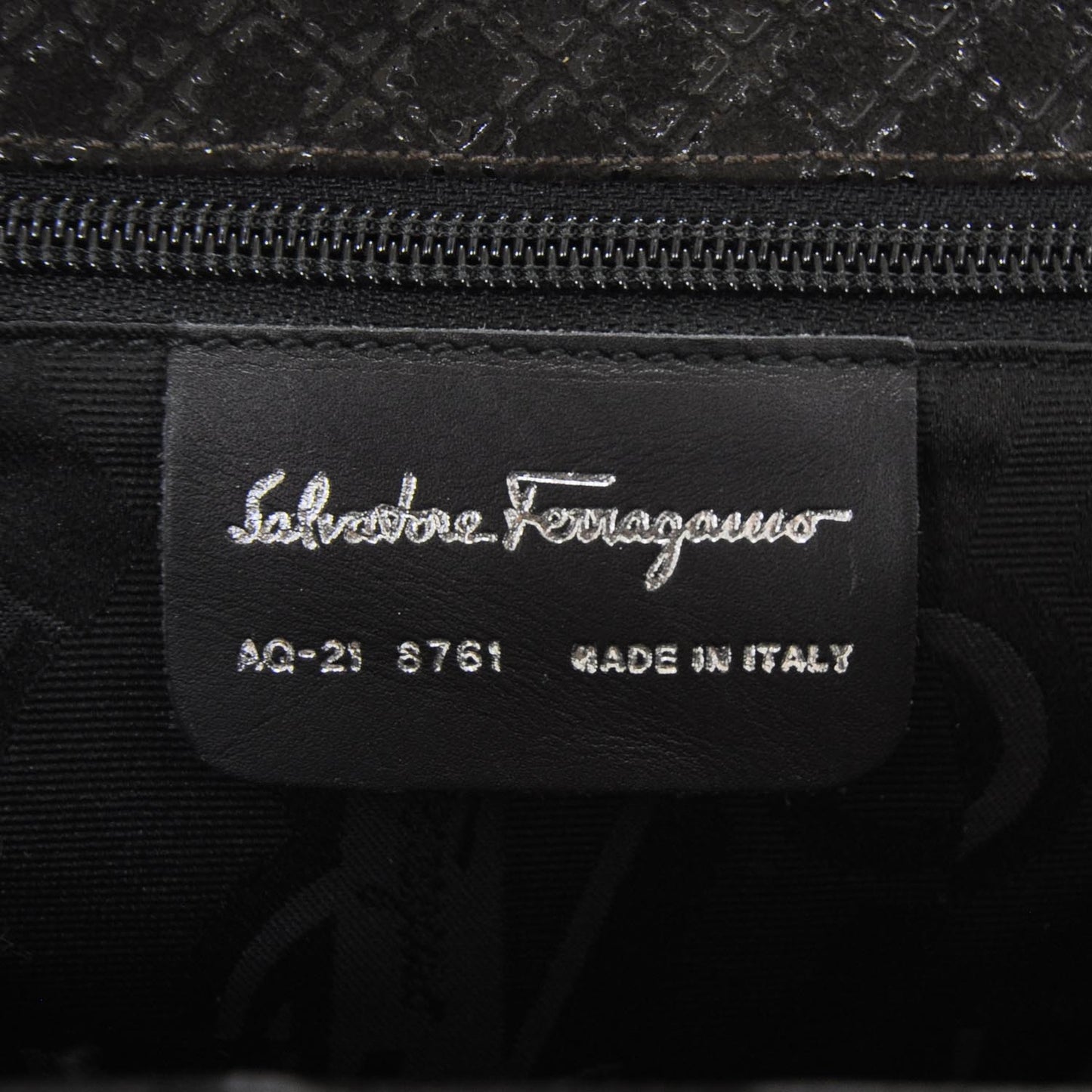 SALVATOREFERRAGAMOSuedeChainBagBrown