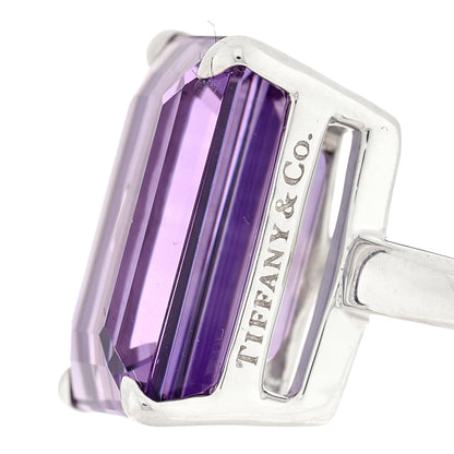 Tiffany Sterling Silver Amethyst Sparklers Cocktail Ring 55 7.25 4 of 4