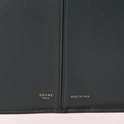 Celine Smooth Calfskin Medium Tri-Fold Bag Bottle Green 6 of 10