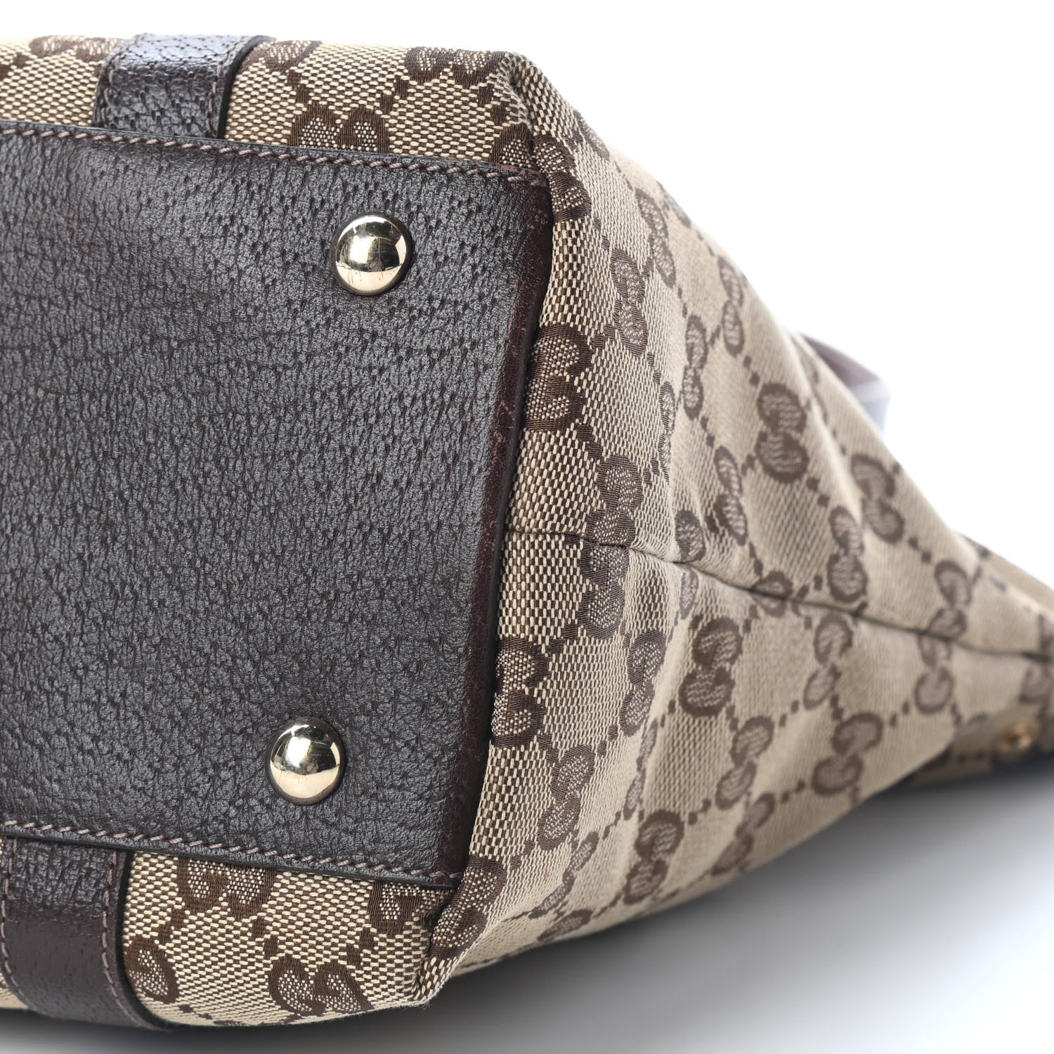 Gucci Monogram Medium Abbey Tote Dark Brown 9 of 10