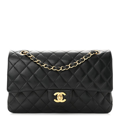 Chanel Lambskin Quilted Medium Double Flap Black 2 of 9