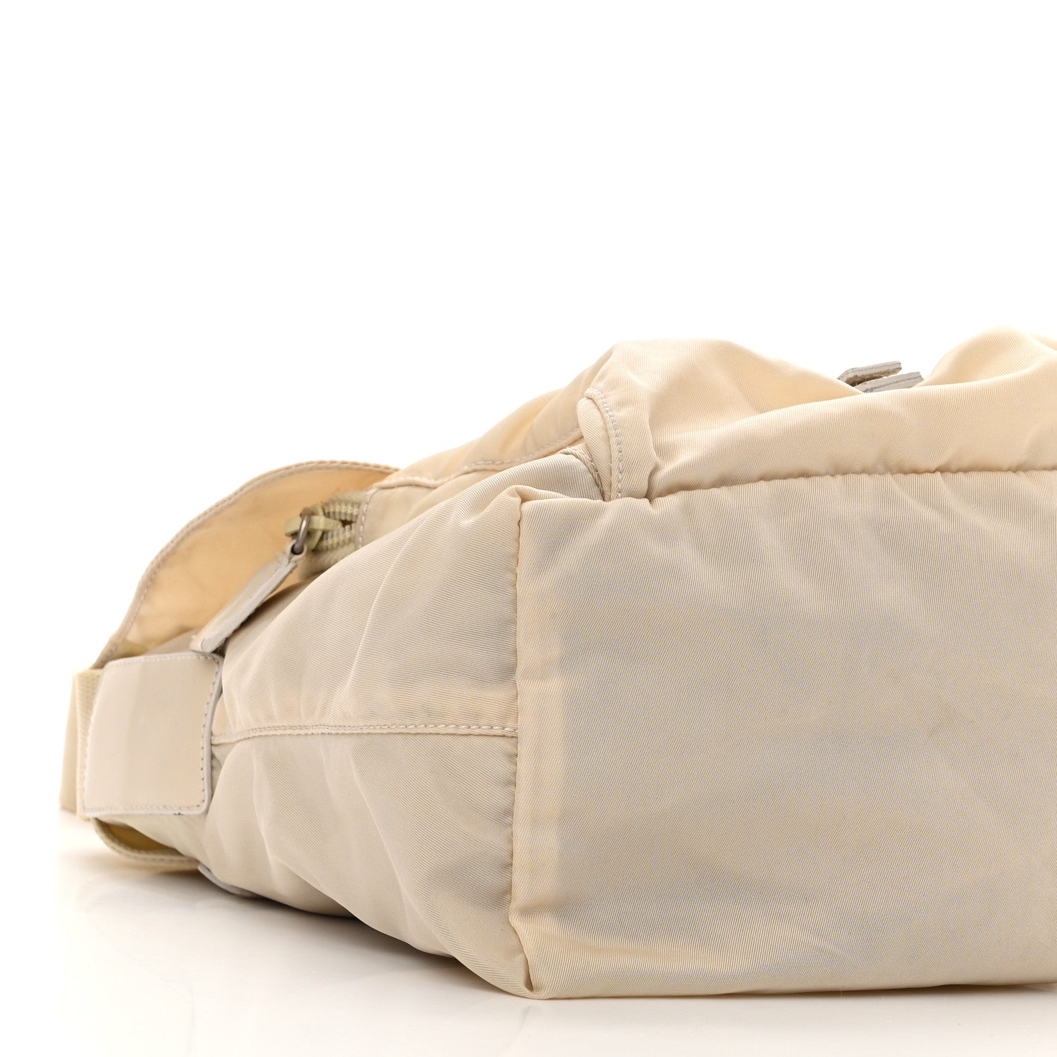 Prada Nylon Vela Saffiano Single Buckle Messenger Shoulder Bag Deserto 7 of 11