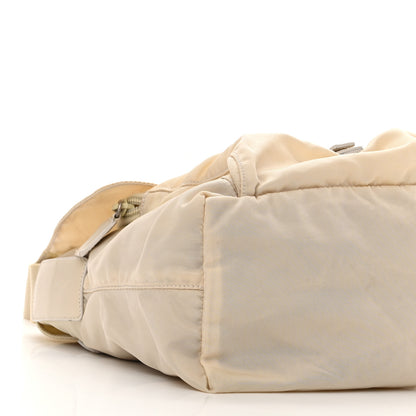 Prada Nylon Vela Saffiano Single Buckle Messenger Shoulder Bag Deserto 7 of 11