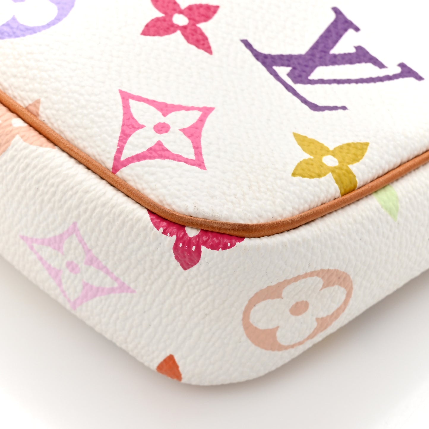 Monogram Multicolor Pochette Accessories White