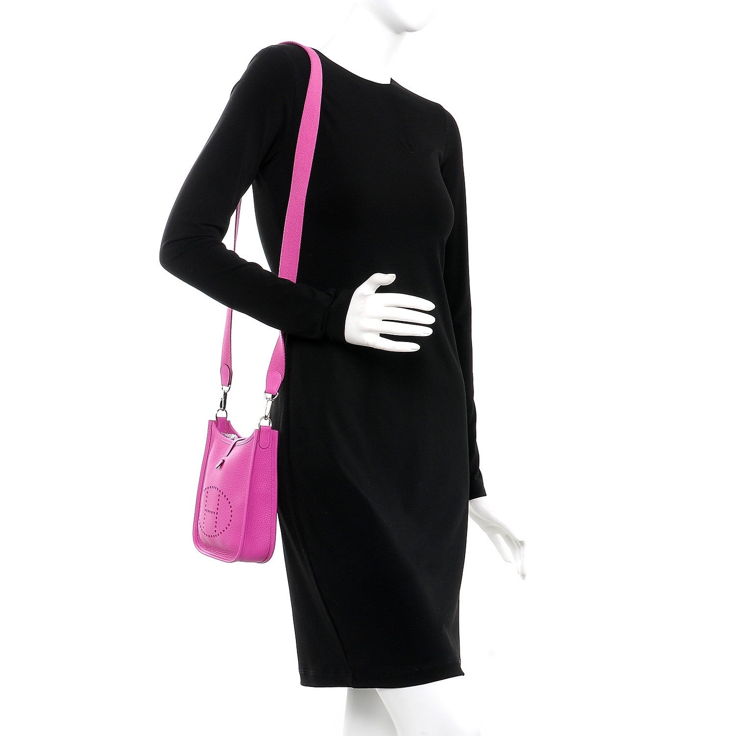 Hermes Taurillon Clemence Evelyne TPM Magnolia 2 of 9