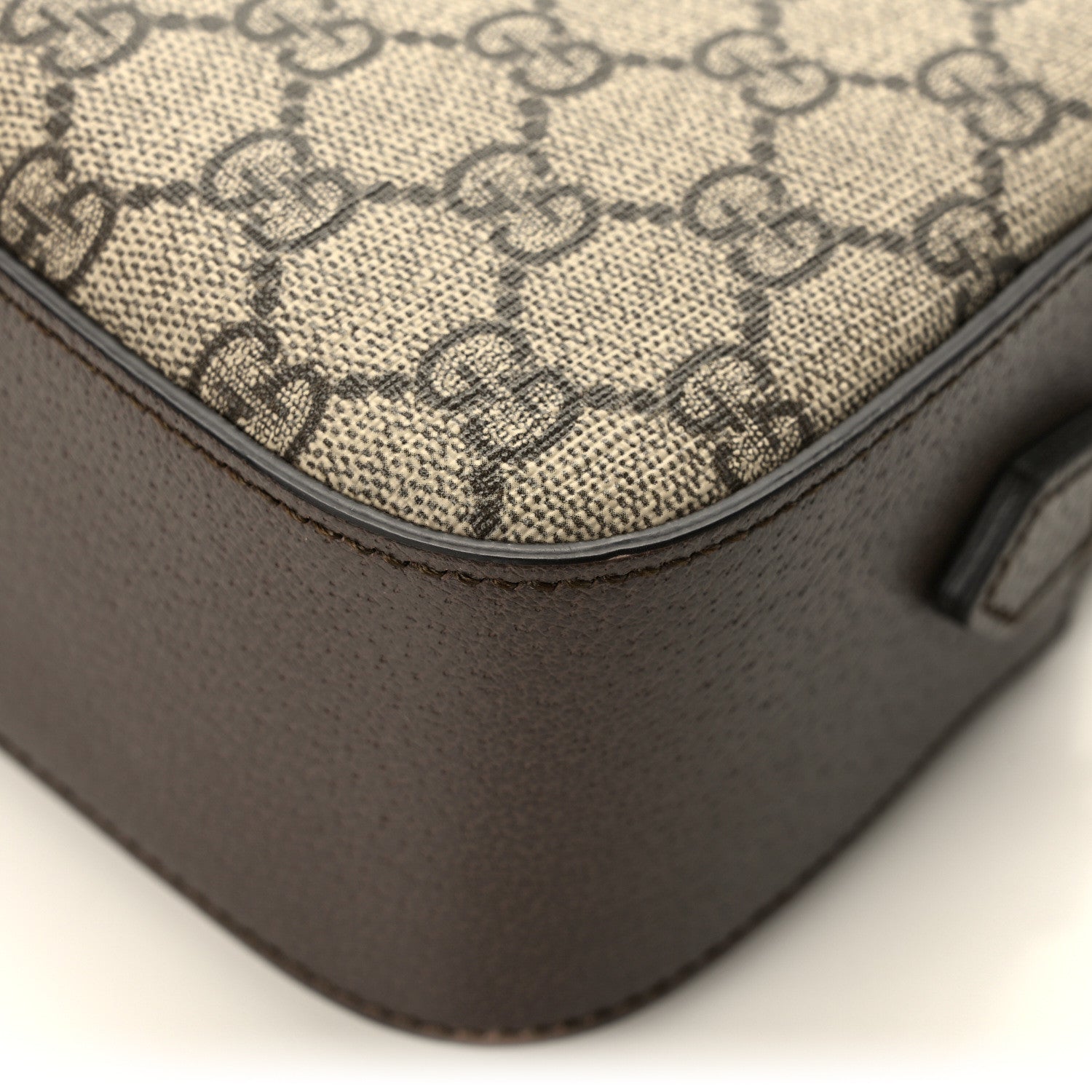 Gucci GG Supreme Monogram Web Neo Vintage Shoulder Bag Beige New Acero Crop 12 of 12