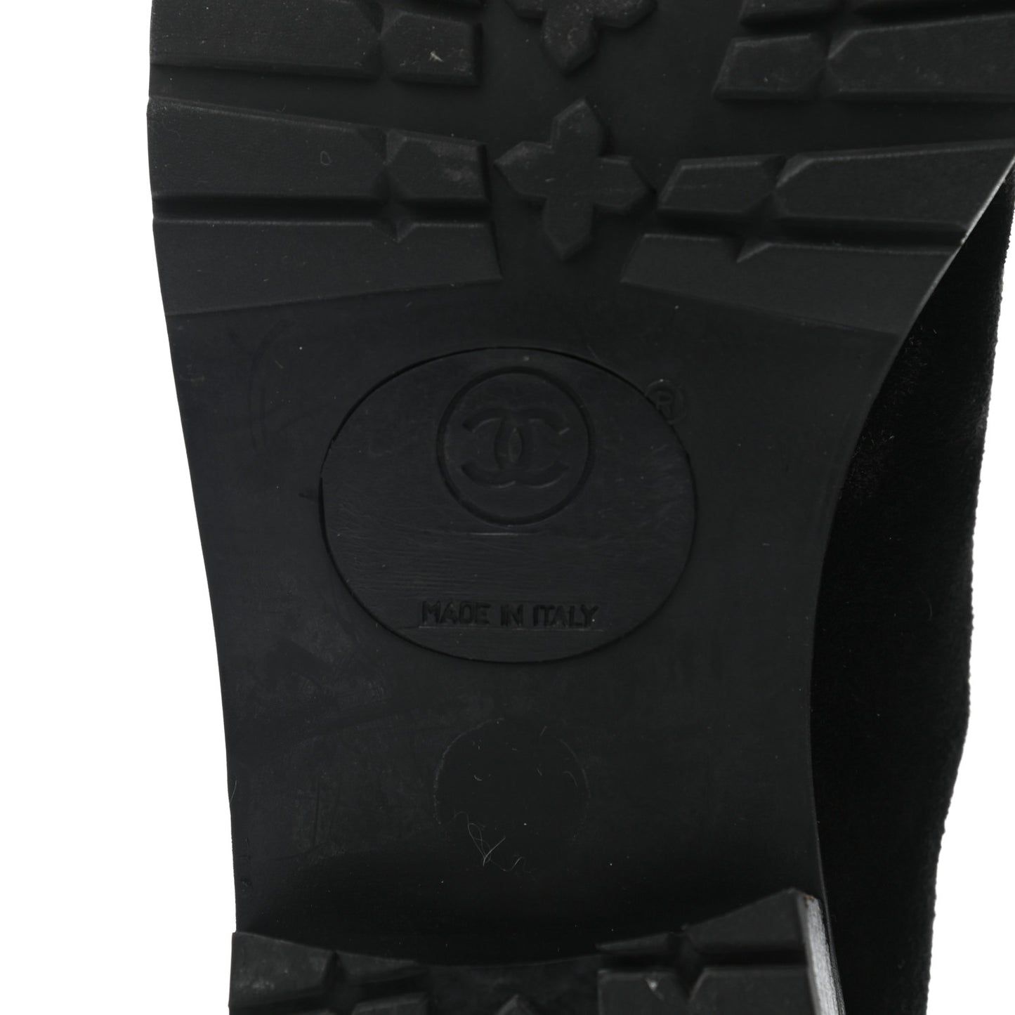 Suede CC Lace Up Ankle Boots 36.5 Black