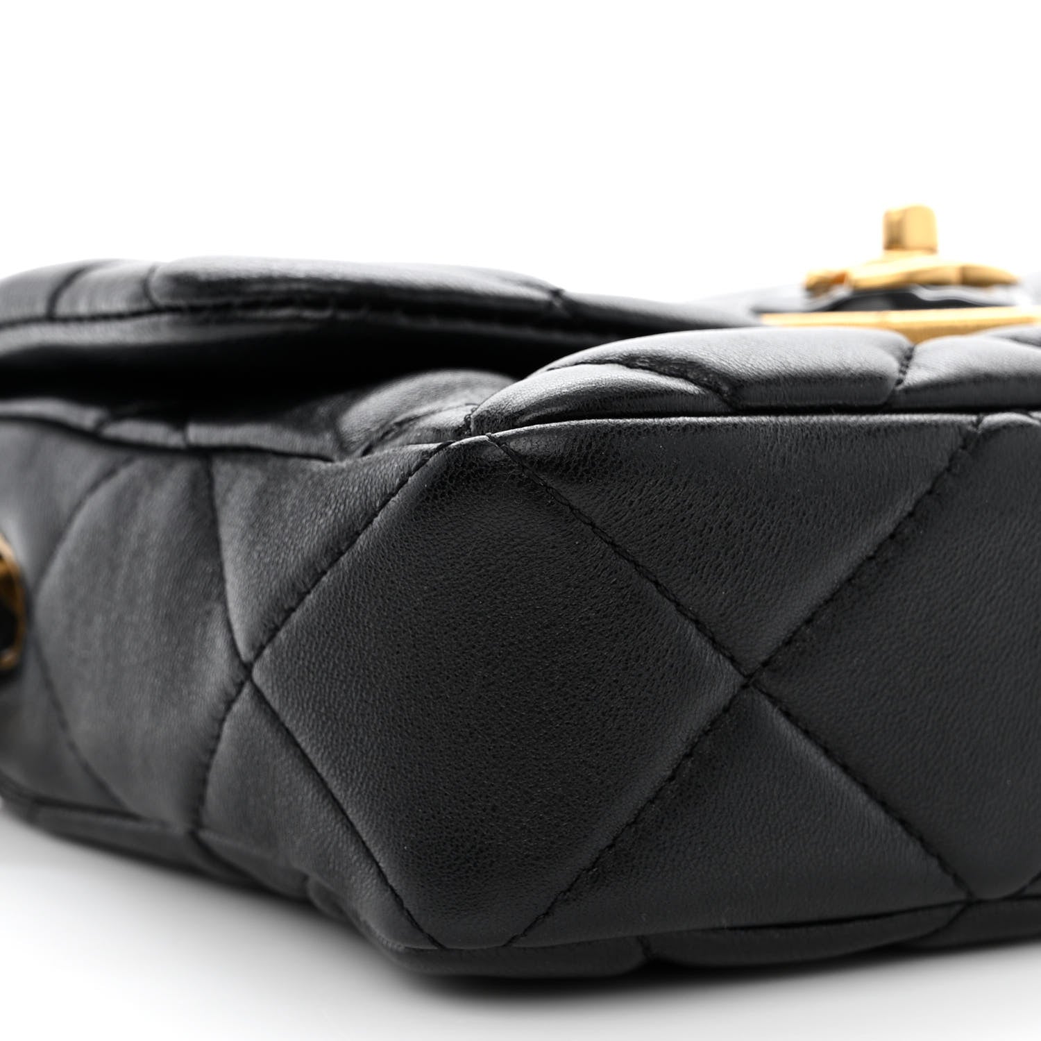 Chanel Lambskin Plexiglass Quilted Coco Love Mini Flap Black 9 of 11