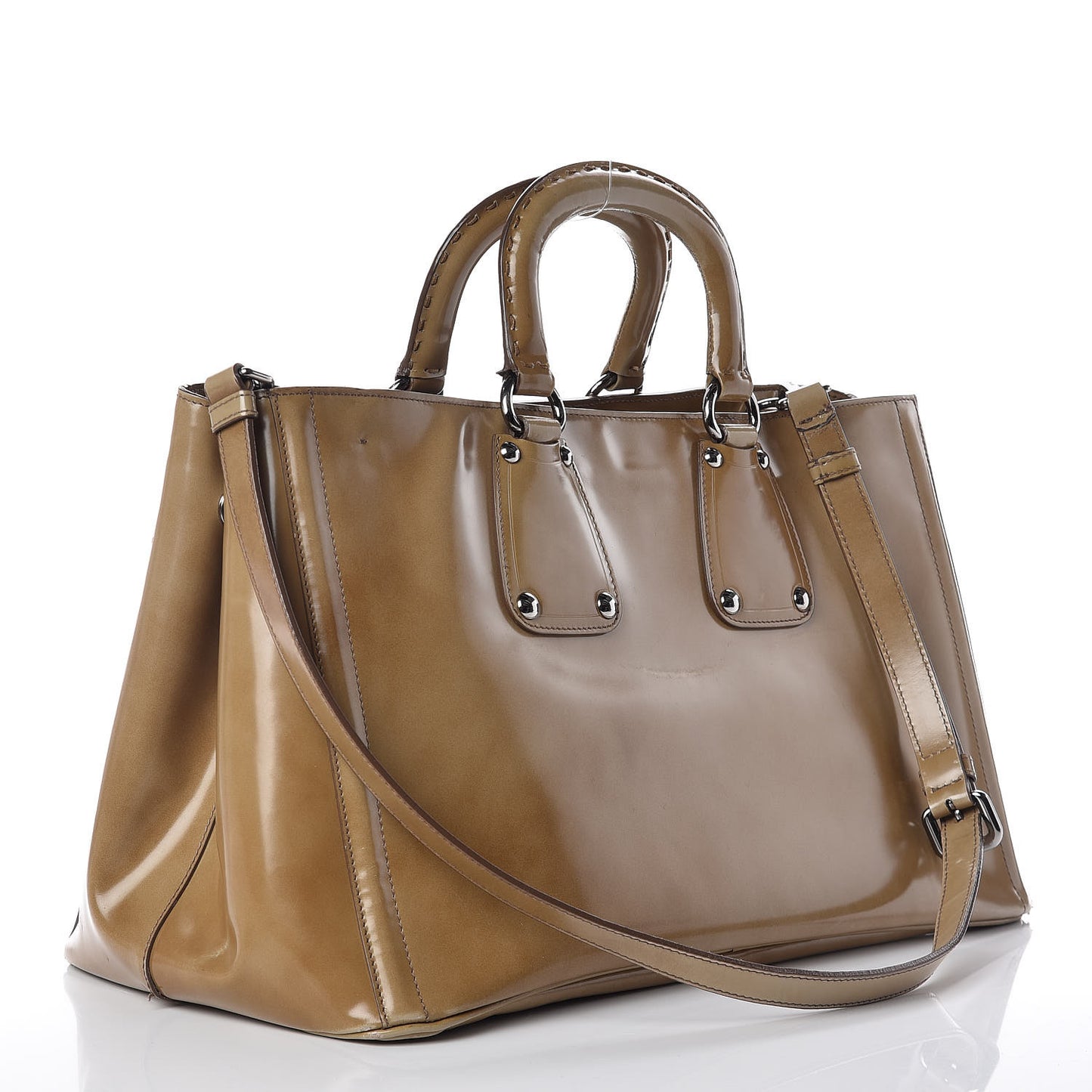 Spazzolato Top Handle Tote Cera