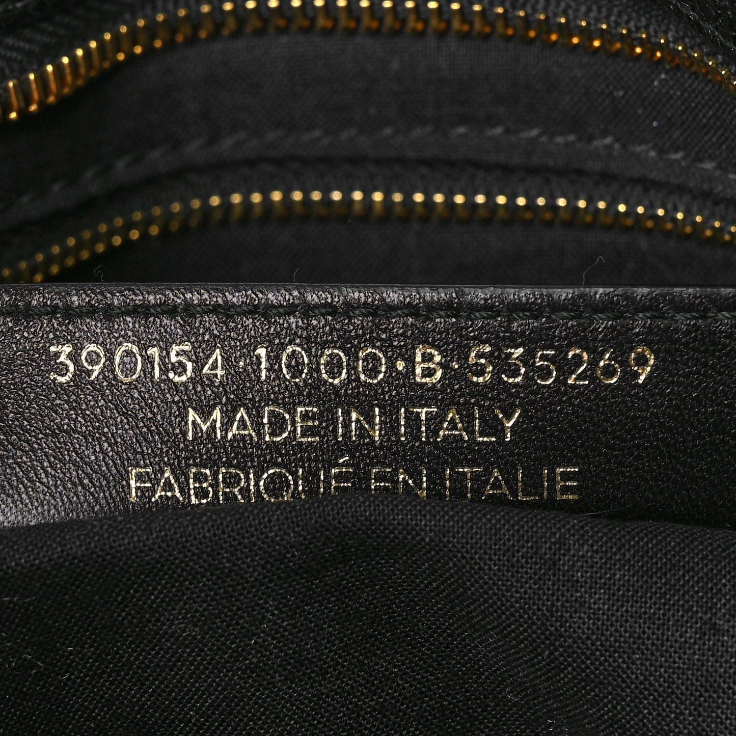 Chevre Gold Metallic Edge Hardware S City Black