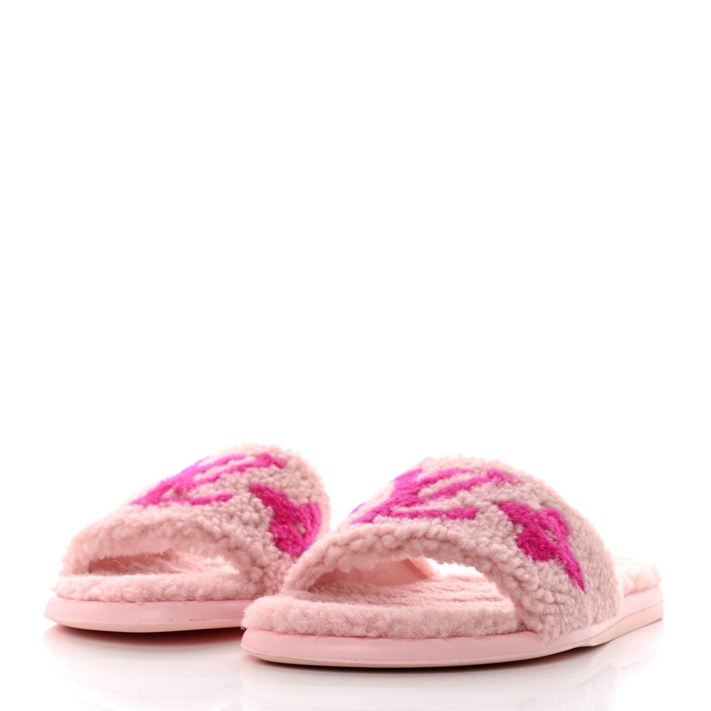 Shearling Magnetic Flat Mule 39 Rose Clair