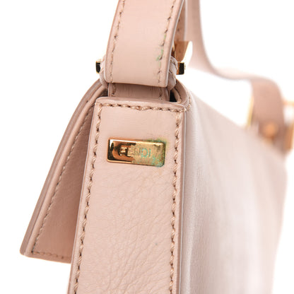 Fendi Vitello Enamel Interchangeable Strap Baguette Rosa Plaster 9 of 12