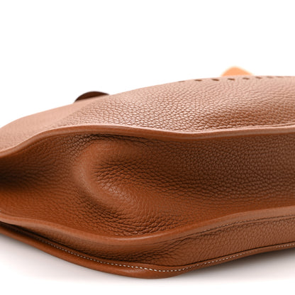 Hermes Taurillon Clemence Evelyne III GM Gold 9 of 10