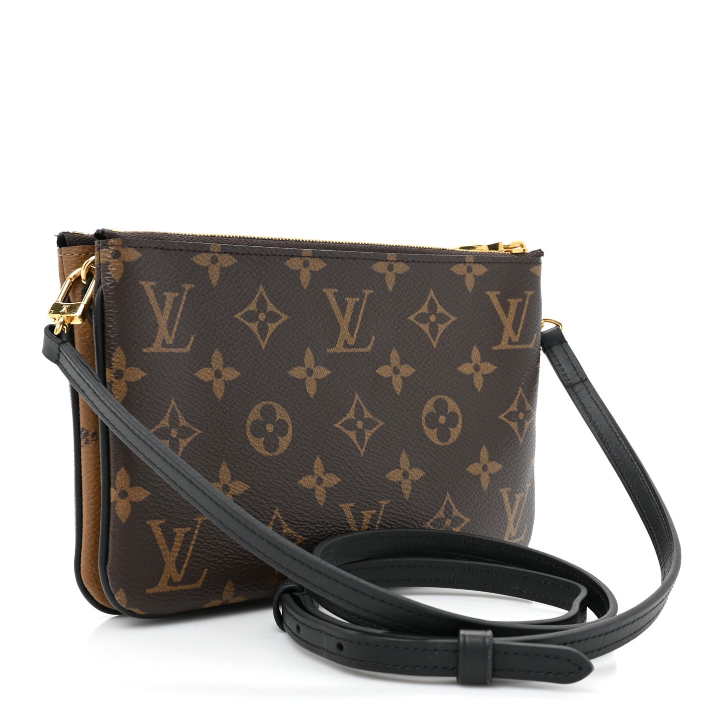 Reverse Monogram Giant Double Zip Pochette