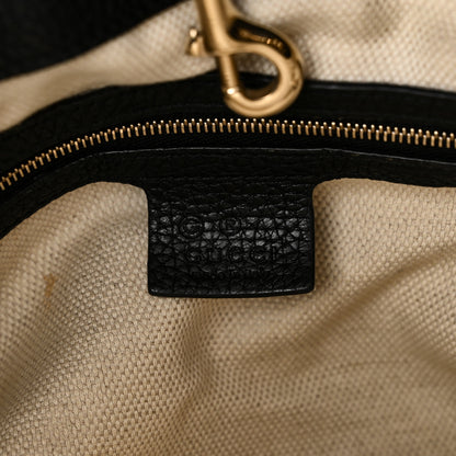 Gucci Pebbled Calfskin Medium Soho Chain Shoulder Bag Black 6 of 10