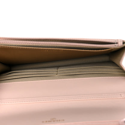 Chanel Lambskin Quilted CC Pearl Crush Wallet on Chain WOC Light Beige 5 of 13