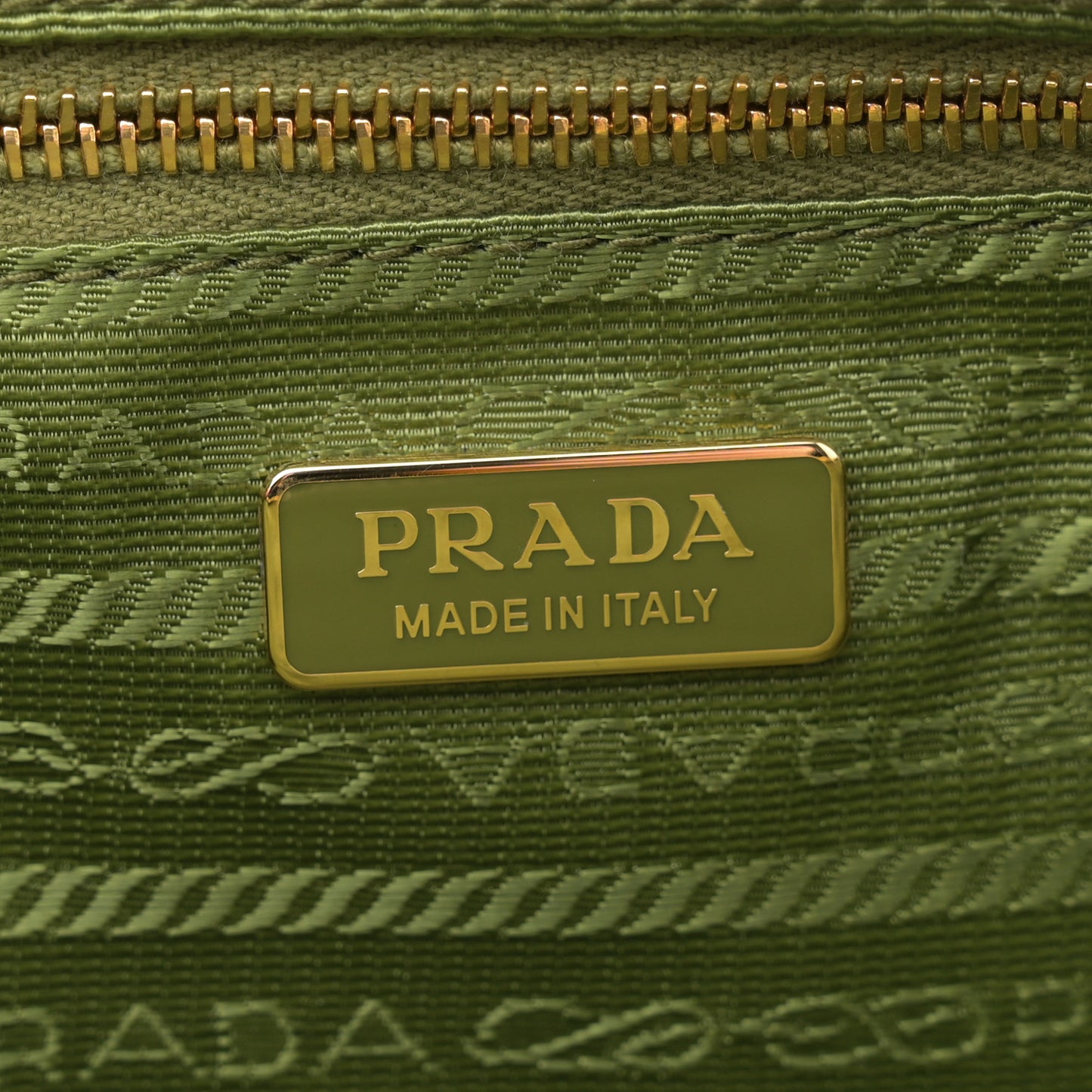 Re-Nylon Demi-lune Shoulder Bag Ivy Green