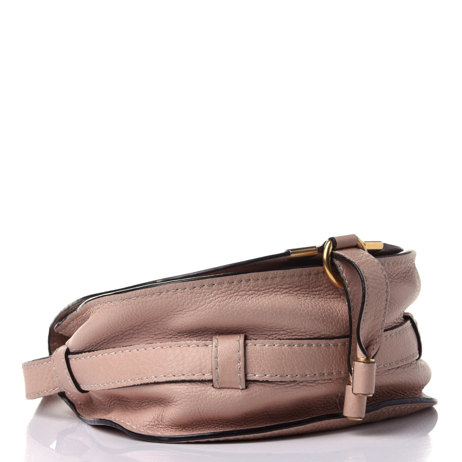 Chloe Calfskin Mini Marcie Round Crossbody Bag Blush Nude 3 of 10