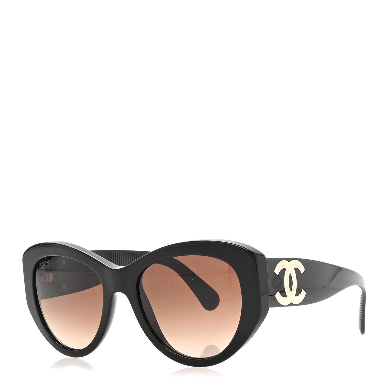 Chanel Acetate Butterfly Large CC Sunglasses 5492 Black 1 of 8
