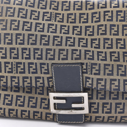 Fendi Zucchino Mama Baguette Navy 9 of 10