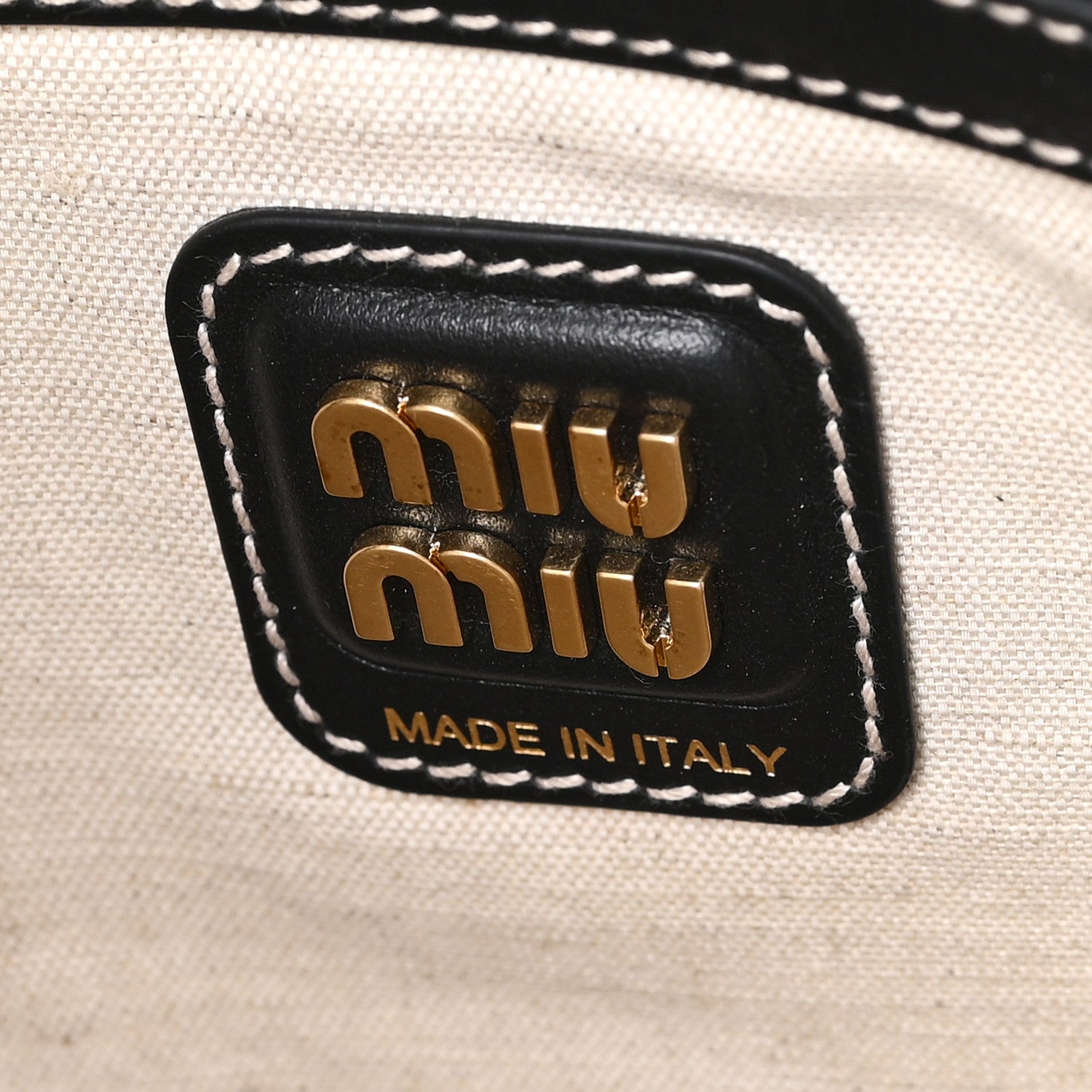 Miu Miu Nappa Ivy Bag Black 6 of 9