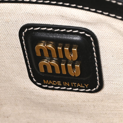 Miu Miu Nappa Ivy Bag Black 6 of 9