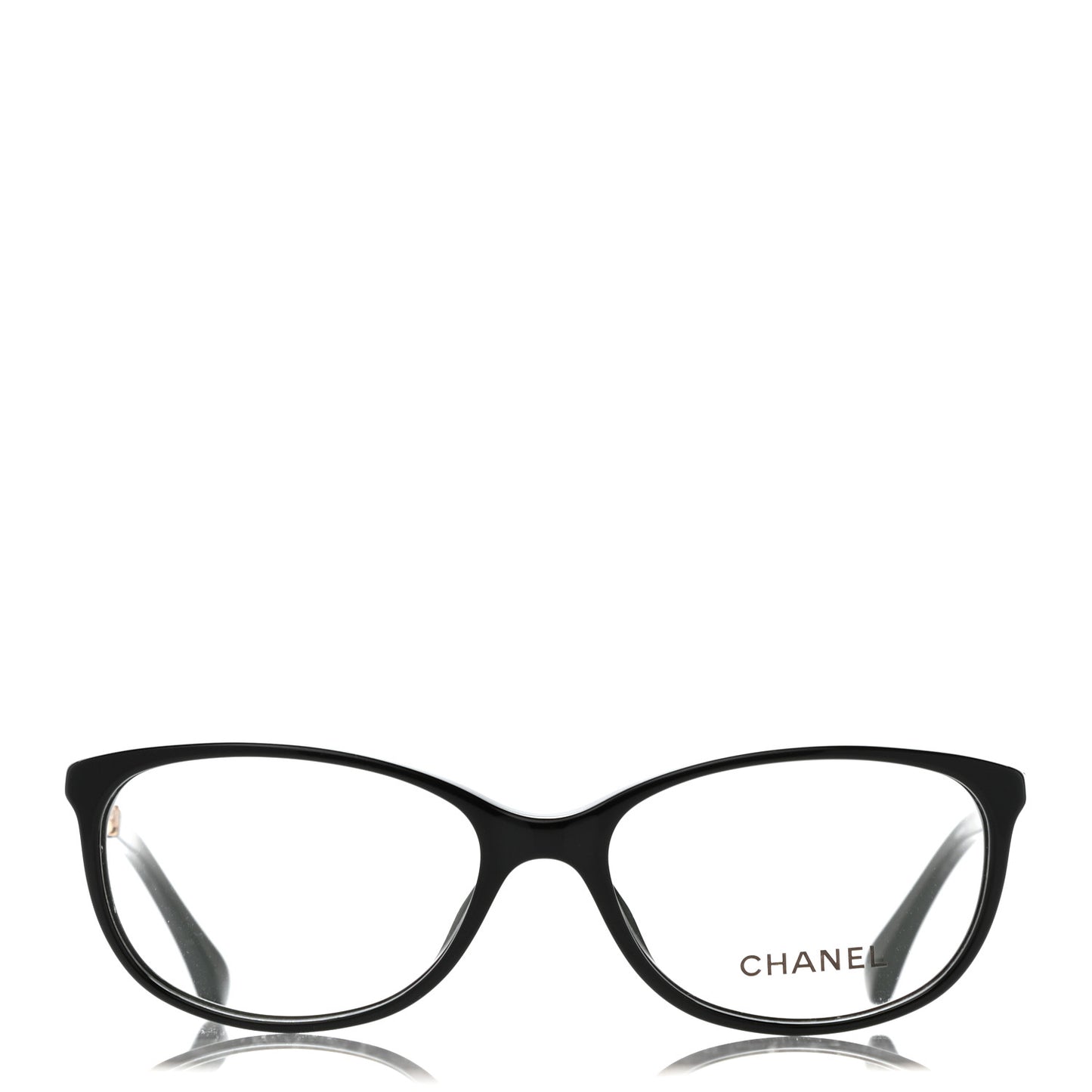 Lambskin Chain Eyeglasses Frames 3221-Q Black
