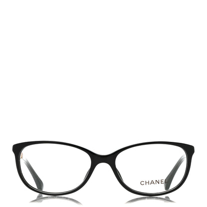 Chanel Lambskin Chain Eyeglasses Frames 3221-Q Black 2 of 8