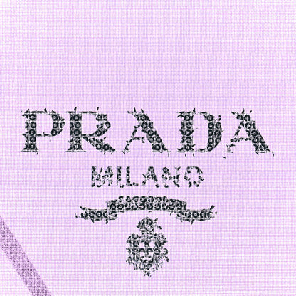 Prada Mesh Paillettes Spazzolato Logo Shopping Tote Lilium 9 of 13