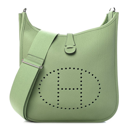 Hermes Taurillon Clemence Evelyne III GM Vert Criquet 1 of 9