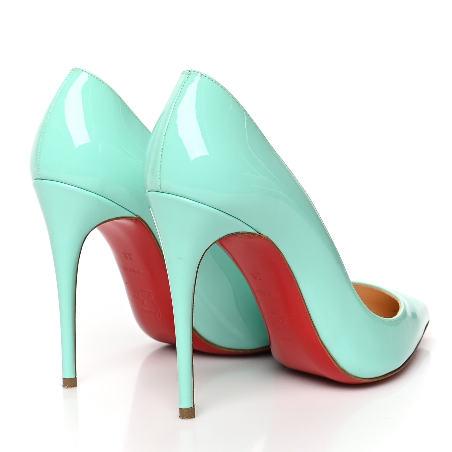 Patent Pigalle Follies 100 Pumps 36 Opaline