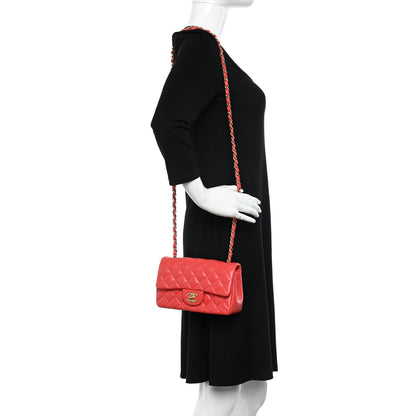 Chanel Lambskin Quilted Mini Rectangular Flap Red 2 of 12