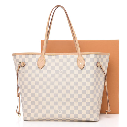 Louis Vuitton Damier Azur Neo Neverfull MM Rose Ballerine 13 of 13