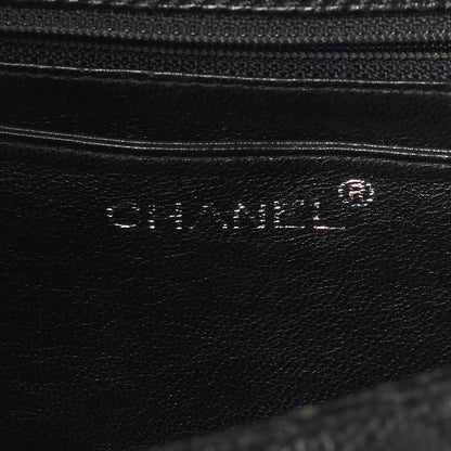Chanel Caviar Quilted Jumbo Kelly Flap Black 9 of 10