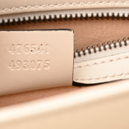 Gucci Calfskin Sylvie Web Small Queen Margaret Top Handle Bag White 7 of 11