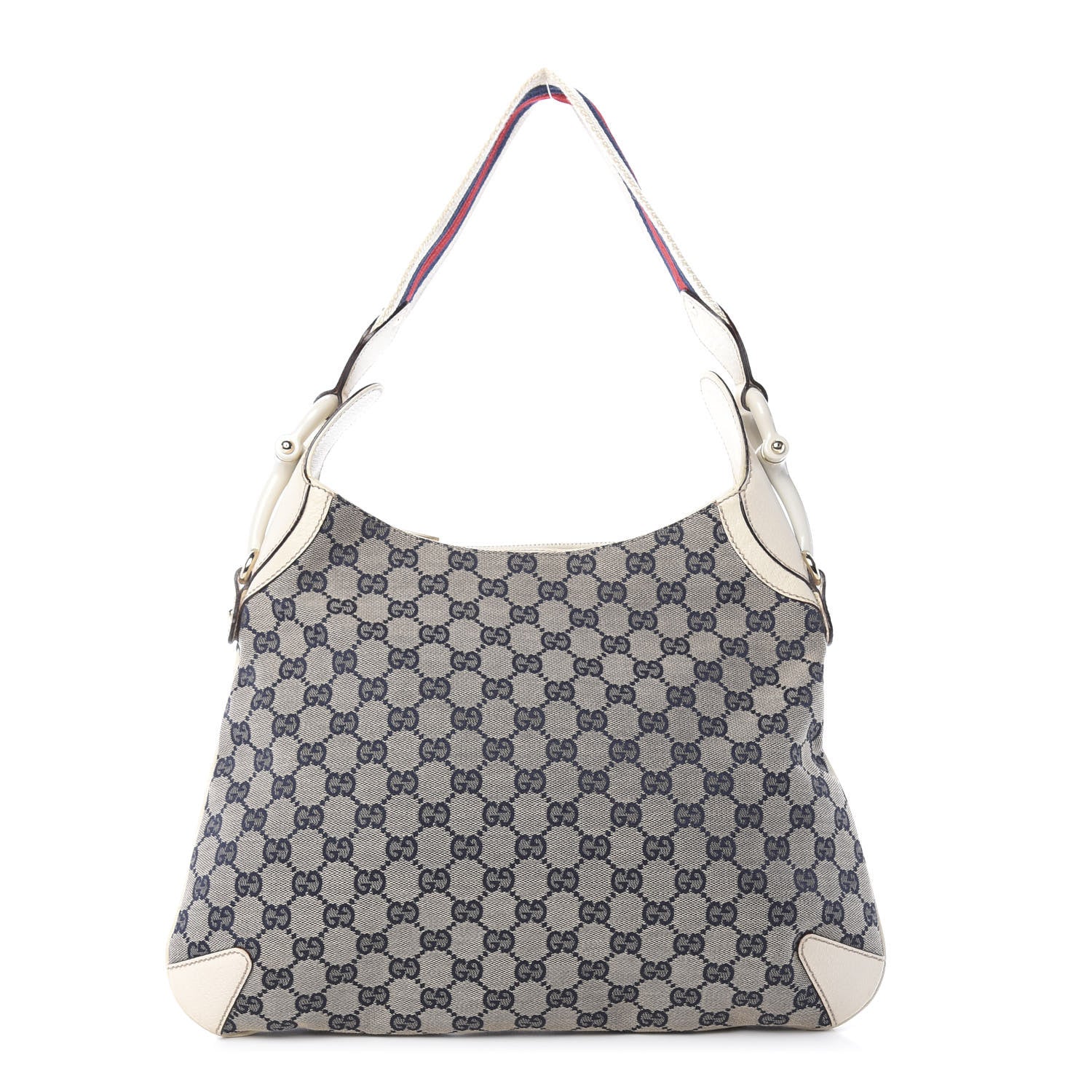 Gucci Monogram Creole Hobo Ivory 1 of 12